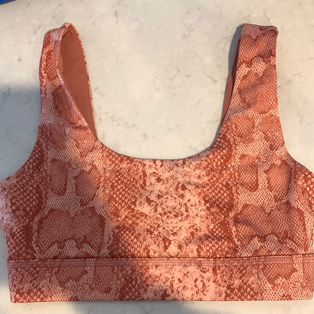 Glyder Splendid Clay Snake Sports Bra